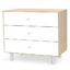 Merlin 3 drawer Dresser White/Birch - Oeuf NYC